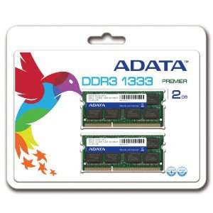  ADATA 2 GB (2 x 1 GB) DDR3 1333 (PC 10666) CL9 SO DIMM 