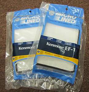 TWO  Kenmore Vacuum Cleaner EF1 HEPA Filters 86889 4370417 116 