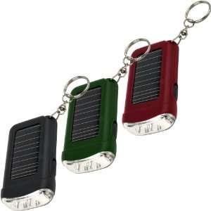 Trademark 72 72645 Solar Energy LED Flashlight with Keychain   Set of 