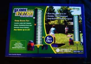 Score Station Backyard Scoring System with Cup Holders  