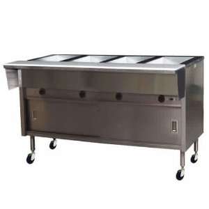  Electric Steam Tables Eagle (PHT4CB 240) 4 Well Portable 