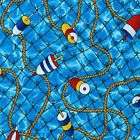 FISHING NET ROPE FLOATS WATER~ Cotton Quilt Fabric