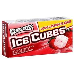 Ice Breakers Ice Cube Strawberry Smoothie Gum   8 Pack  