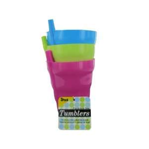  Bulk Pack of 24   Tumblers with built in straws (Each) By 