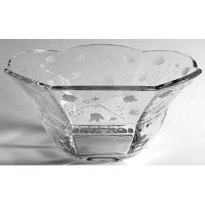    Mikasa Cottage Lace Round Bowl, Crystal Tableware