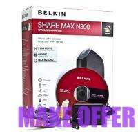 Belkin Share Max N300 F7D7301 300Mbps Wireless N MIMO 4 Port Gigabit 