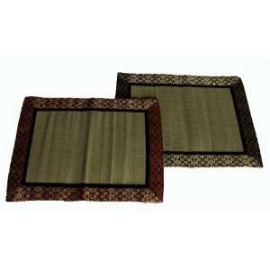  Altar Mat or Place Mat   Tatami w/Silk Jewel Brocade 