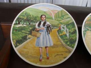 KNOWLES 1977 COMPLETE SET 8 WIZARD OF OZ 40TH ANNIVERSARY PLATES MINT 