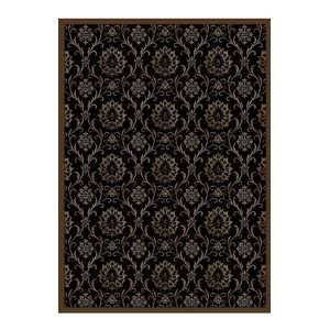  Concord Global Rugs Mooresville Collection Damask Black 
