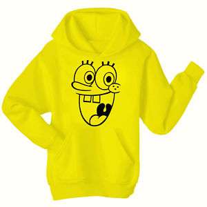 Sponge Bob Yellow Hoodie Top All Sizes  