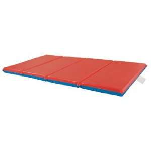  3 Fold 1 Thick Rest Mat Set of 5 (Red & Blue)   Early 