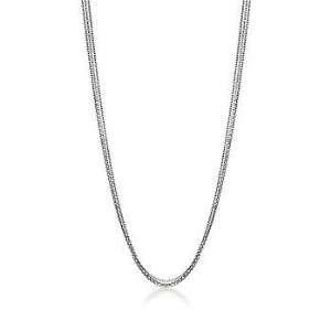 Three Strand 4.50mm Sterling Silver Necklace Jewelry