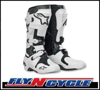 New Alpinestars Tech 10 Boots White Black Size 13 Offroad Boot MX 