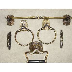  Brass Bathroom Set and Hardware 