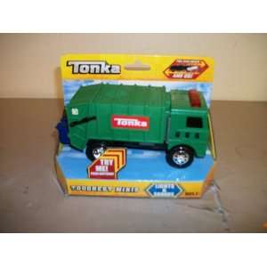  tonka toughest minis   green garbage truck Toys & Games