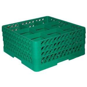 Traex Green 9 Compartment 3 Extender Glass Rack   TR 10FFF 19  