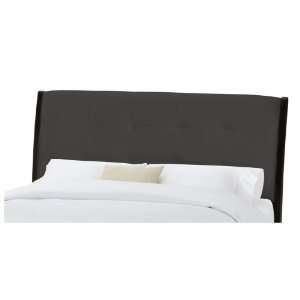   Furniture 97XX (Vinyl Bone) Tufted Headboard in Vinyl Bone Size Queen