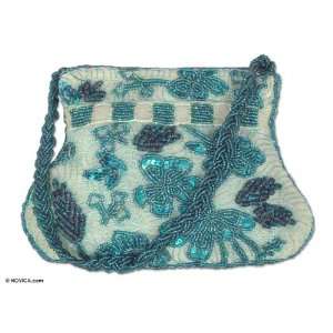  Beaded handbag, Turquoise Rapture