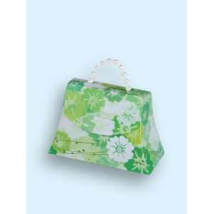  Green Peony Purse Favor Boxes 