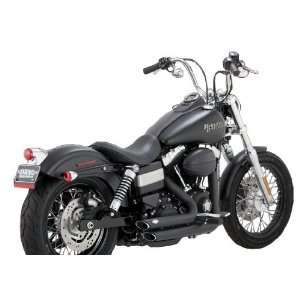 Vance & Hines Black Shortshots Staggered Exhaust System for 2012 