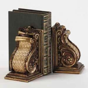  Antique Style Bookends Ornate Scroll Design Bookends 