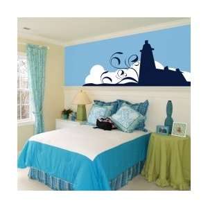  Lighthouse in the fog Wall Decal