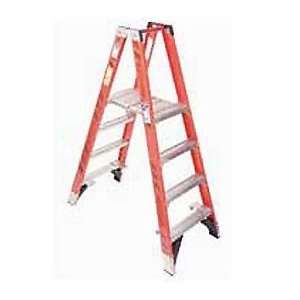    4 Dual Access Fiberglass Platform Ladder